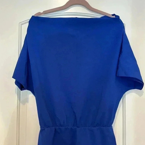 NEW Amanda Uprichard Blue Midi Dress Sz M - Picture 2 of 6
